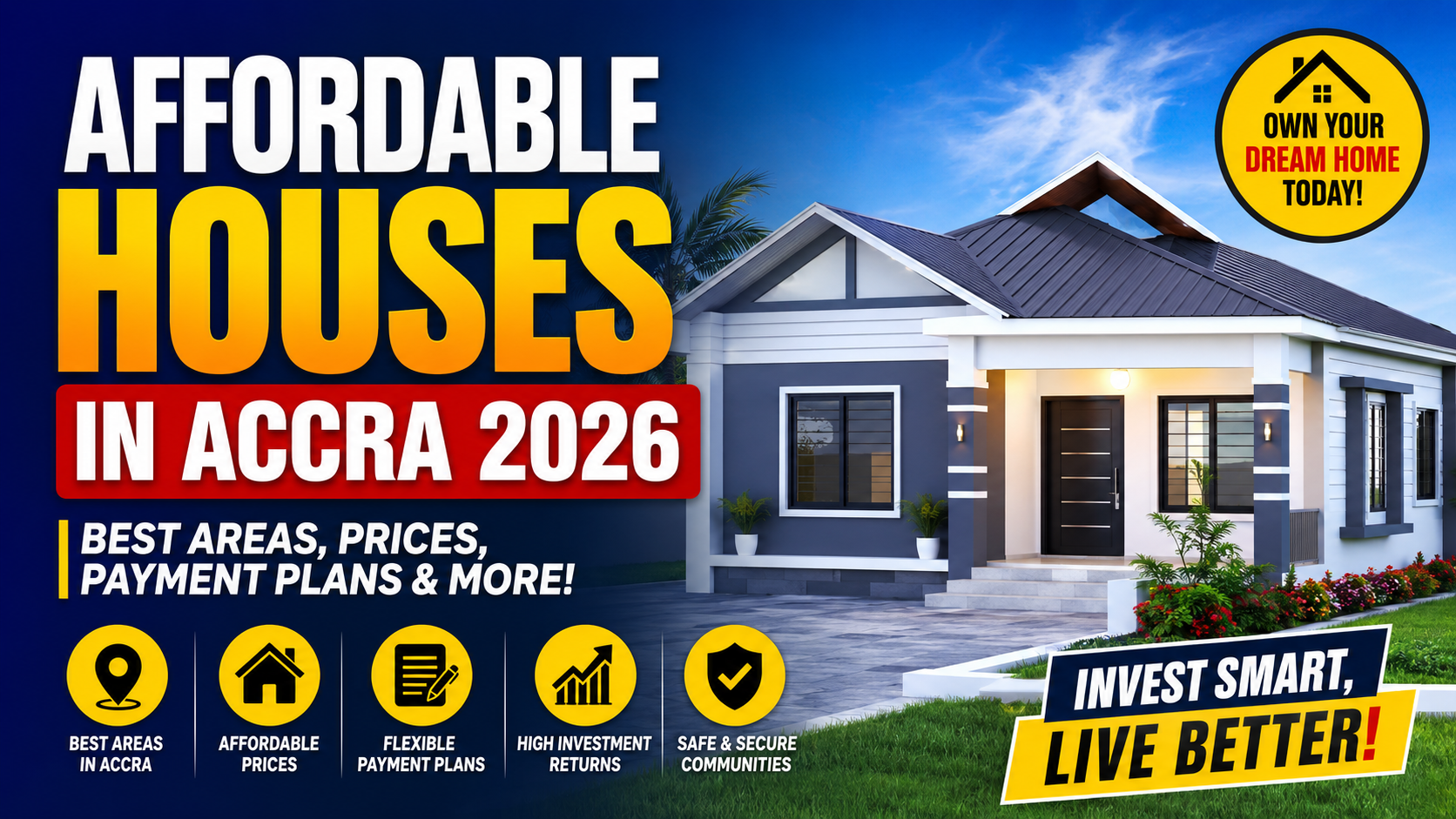 Affordable Houses in Accra with modern homes and gated communities in 2026